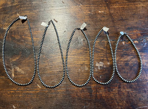 Navajo Necklace Pearls 5mm