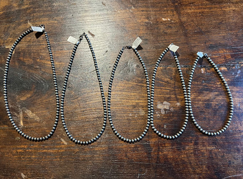 Navajo Necklace Pearls 5mm
