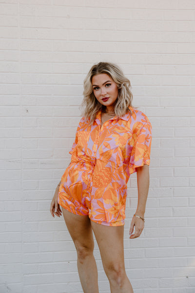 Maui Girl Button Up Top